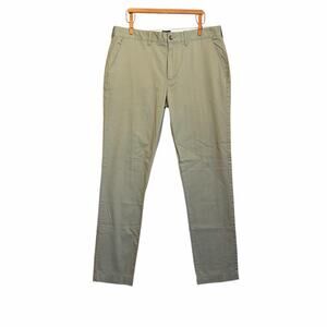 J. Crew Men’s Pants Flex Slim W33 L32 Style L0539 Soft Green Khaki NWOT